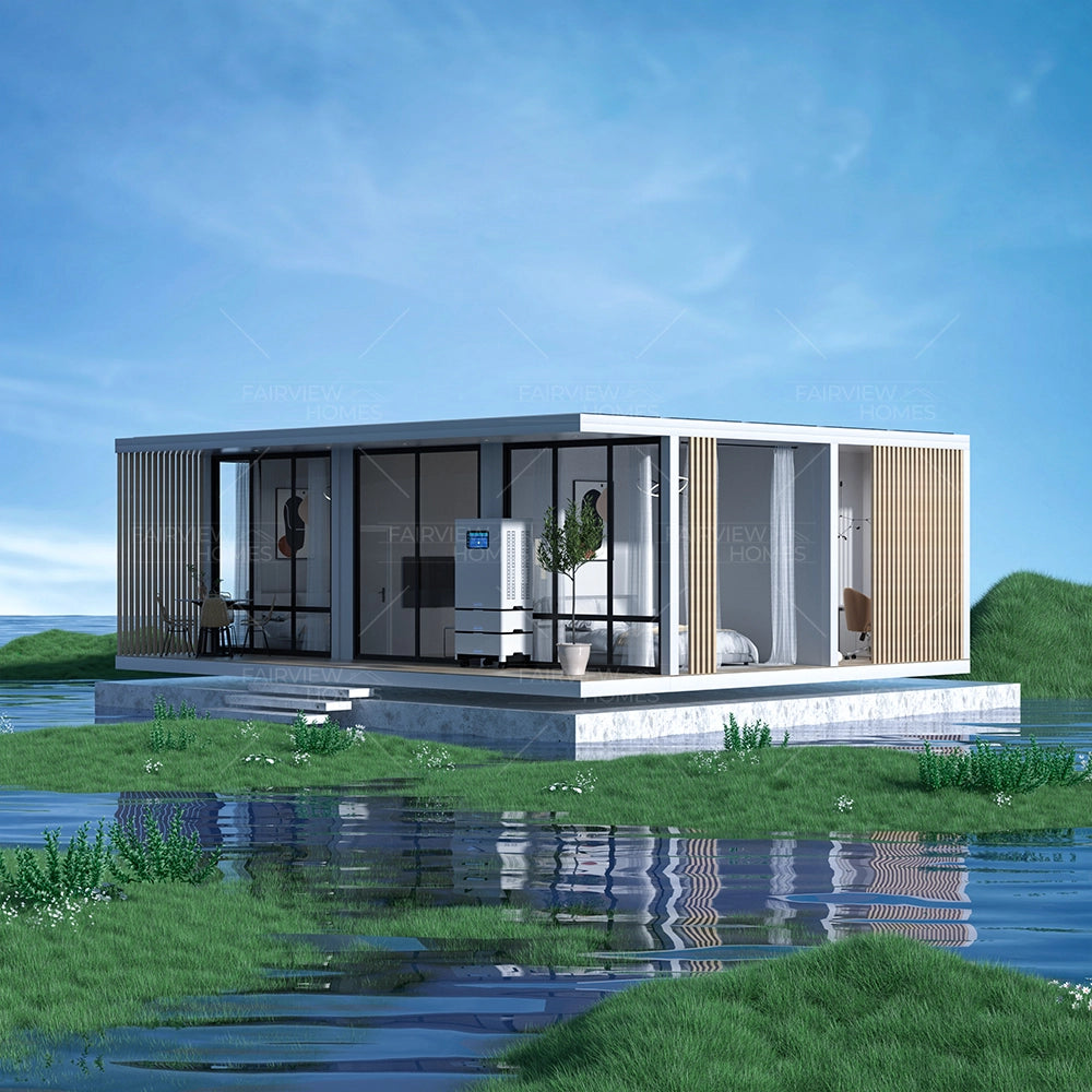54m² L3 Zero Carbon Cabin Prefab House With Solar System for Hotel Home