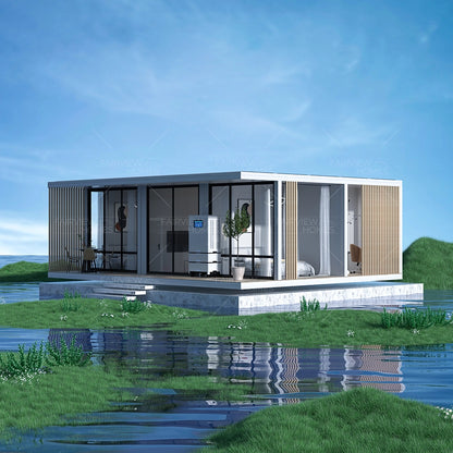 54m² L3 Zero Carbon Cabin Prefab House With Solar System for Hotel Home